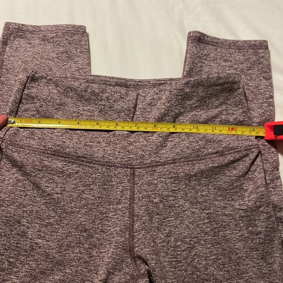 Zobha "Melange" Heather Fig Ankle Athletic Leggings size small. - Picture 3 of 6